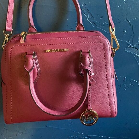 Michael Kors Ayden Dome Satchel Berry Color!! - Picture 5 of 9